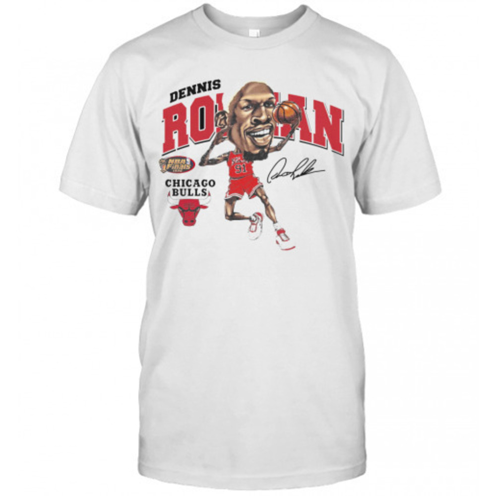 Dennis Rodman Chicago Bulls Signature Tshirt